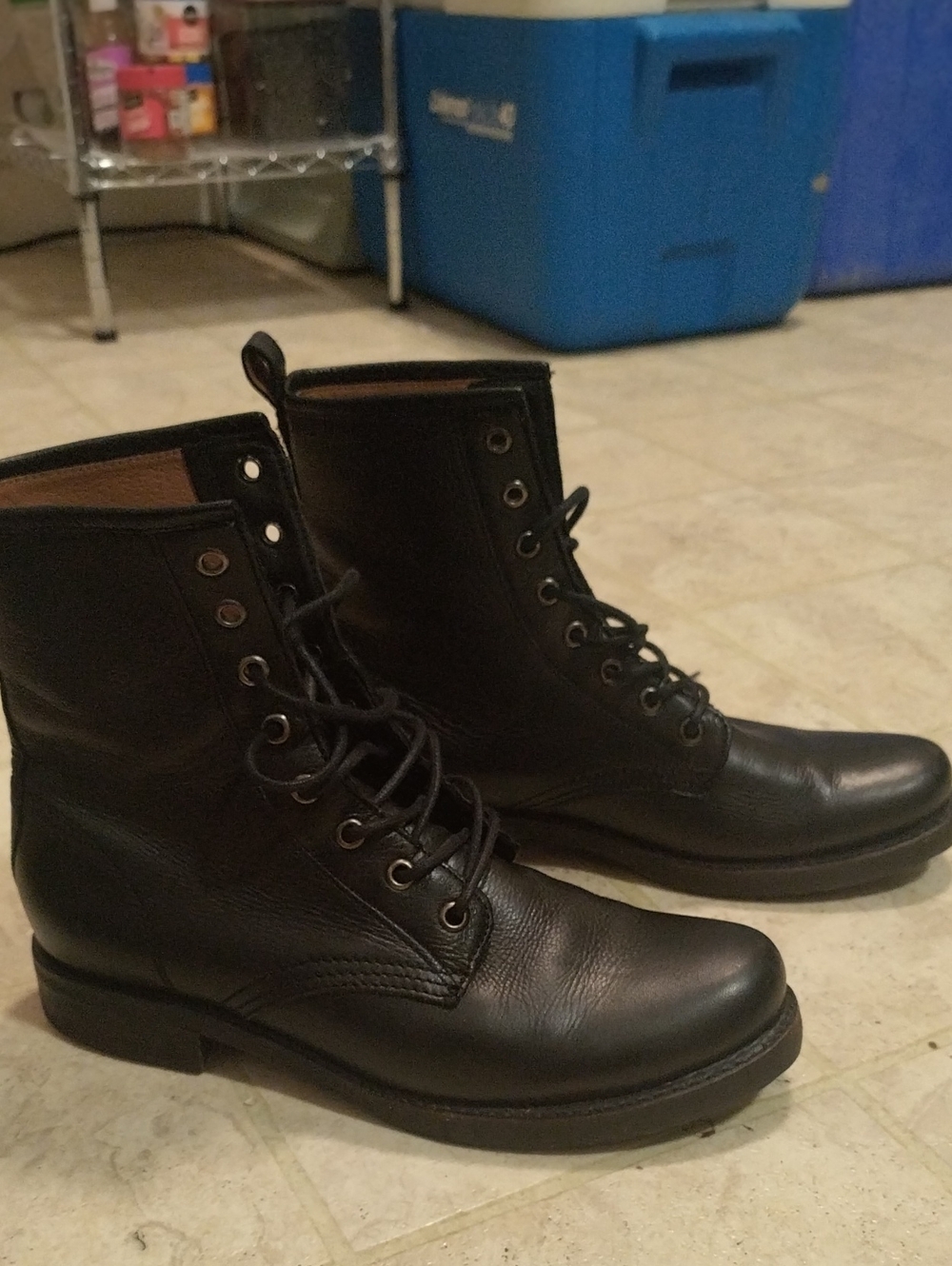 Frye Black Combat Boots - Picture 4 of 7